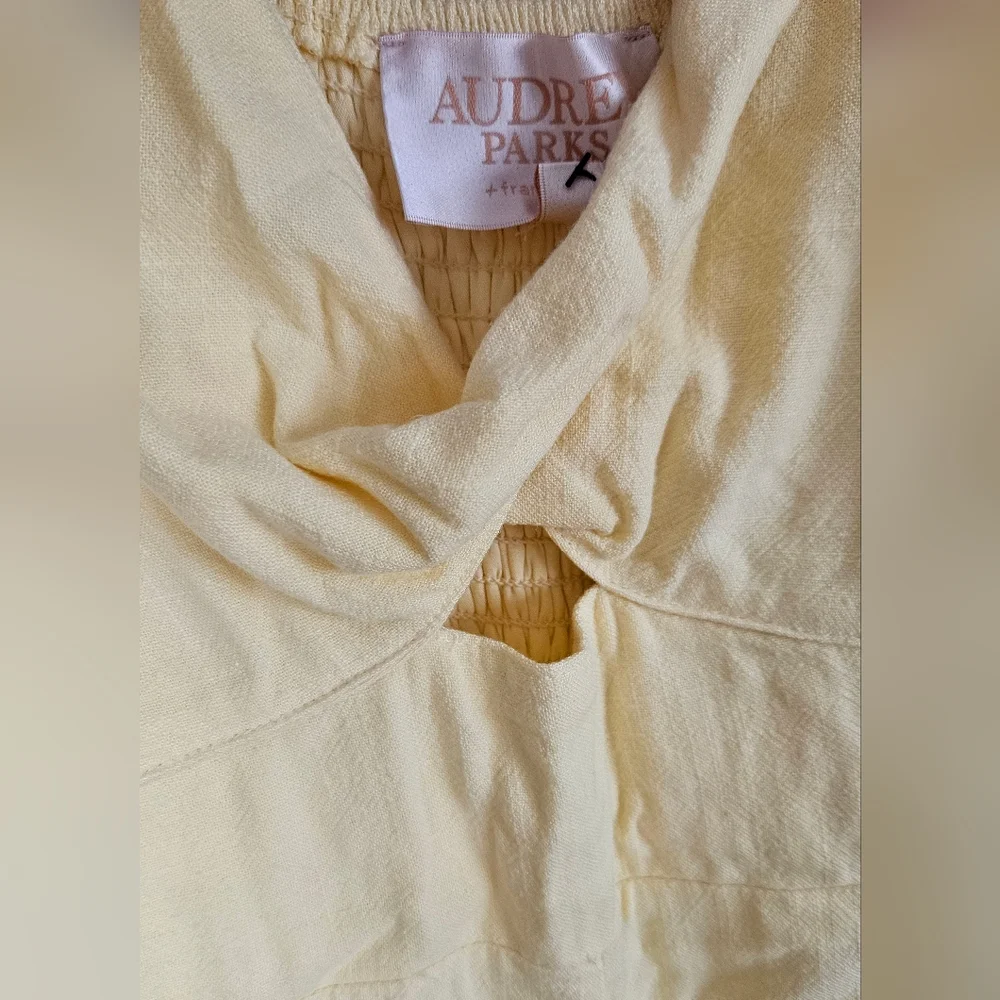 Audrey Parks X Francescas Soft Yellow Jumpsuit - Picture 3 of 7